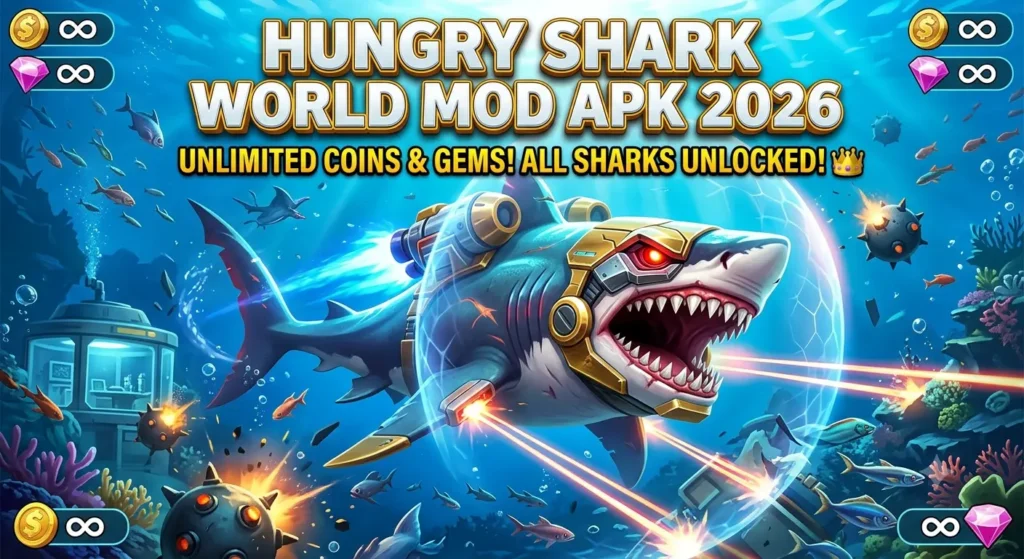 Best Hungry Shark World Mod APK 2026 for Android Free