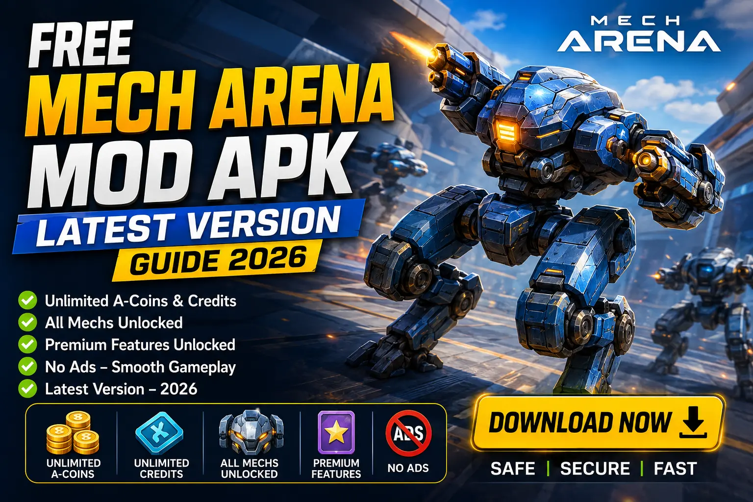 Free Mech Arena Mod APK Latest Version Guide 2026