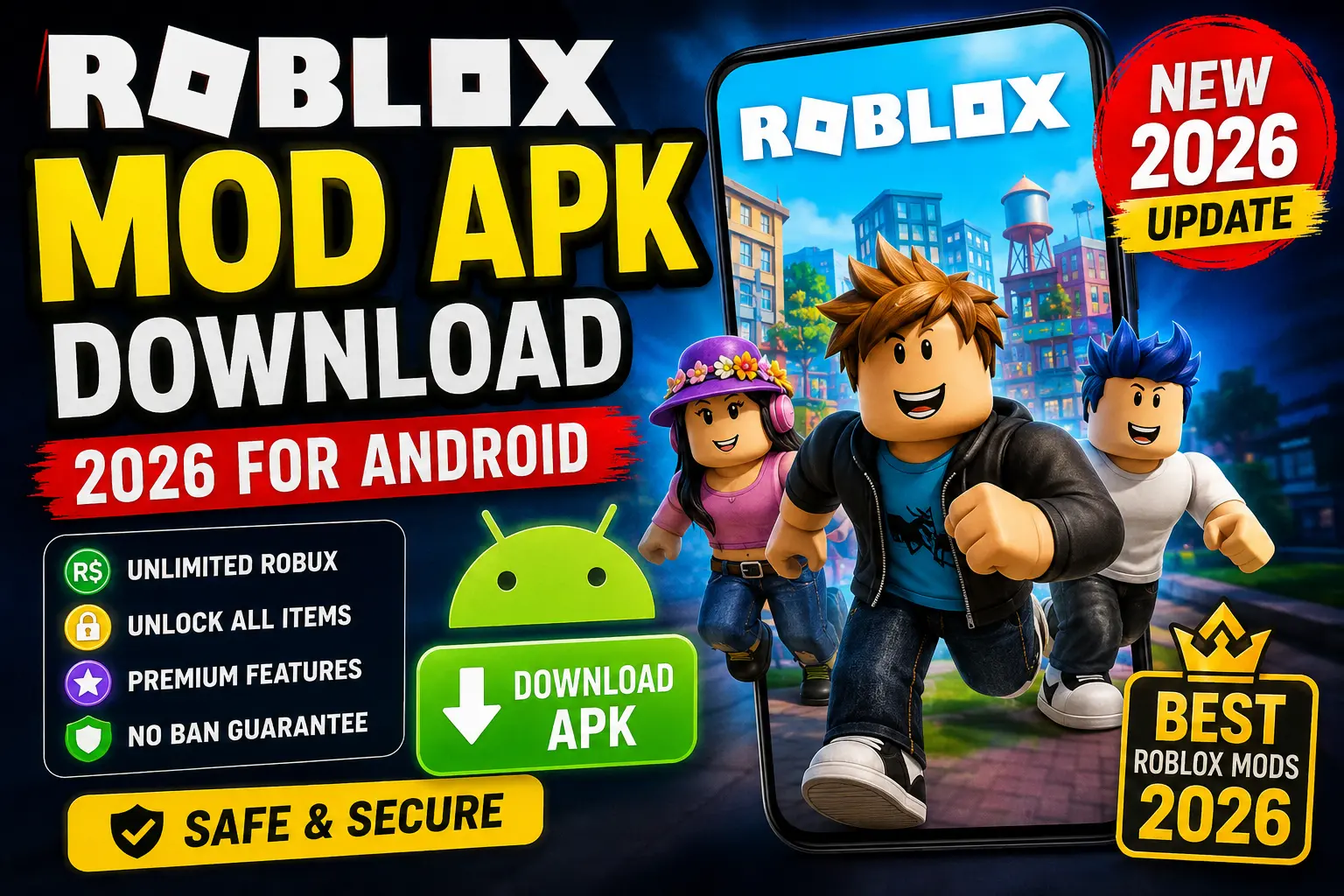 Free Roblox Mod APK Download 2026 for Android