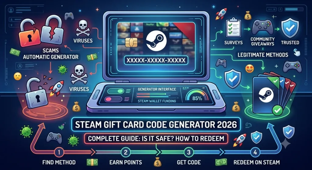 steam gift card code generator 2026